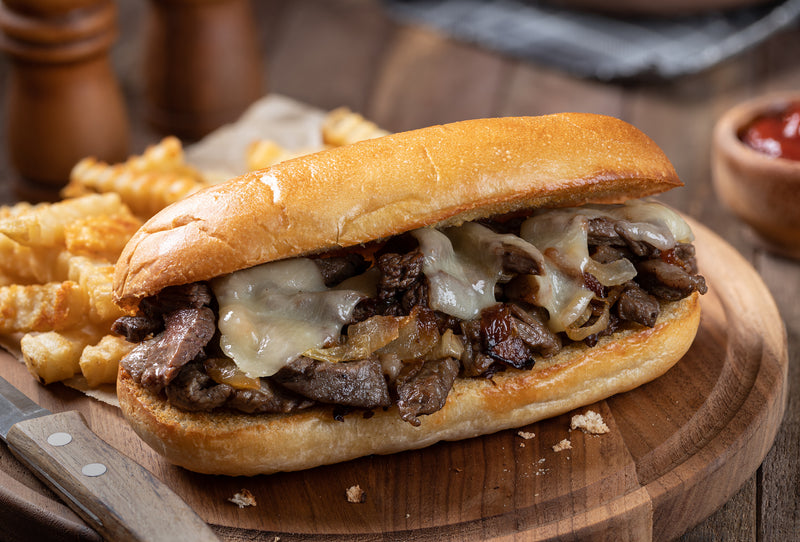 Grilled Beef Kabob Sandwiches with Mushrooms and Onions