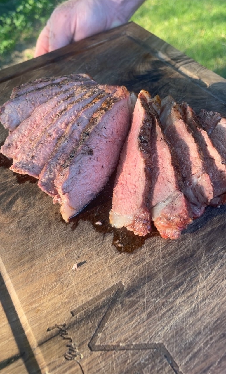 Salt and Pepper Rib Eye Steaks with Mock Hollandaise Sauce