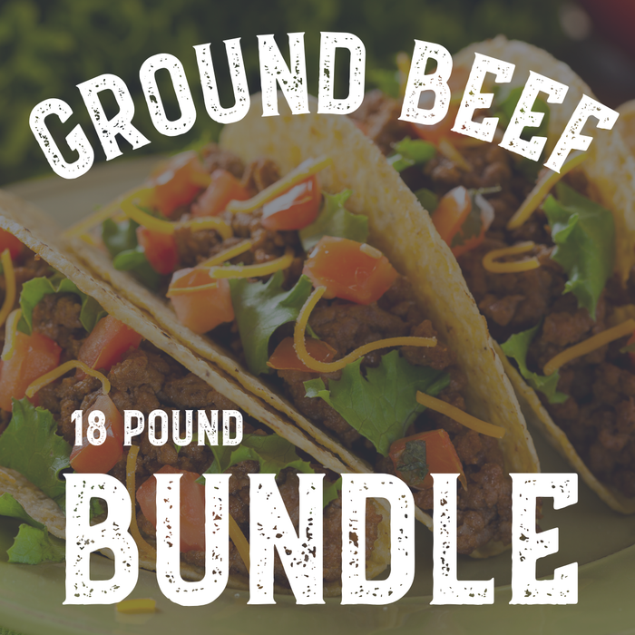 GROUND BEEF 18 POUND BUNDLE